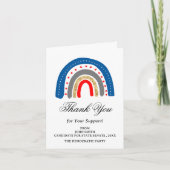 Uniek politiek campagneevenement of medewerker bedankkaart (Voorkant)