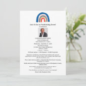 Uniek politiek inzamelingsevenement kaart (Staand voorkant)