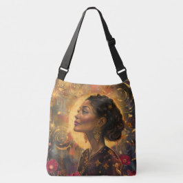 Uniek portret van kracht en elegantie crossbody tas