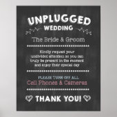 Uniek Poster voor bruiloft! Geen mobiele telefoons (Voorkant)