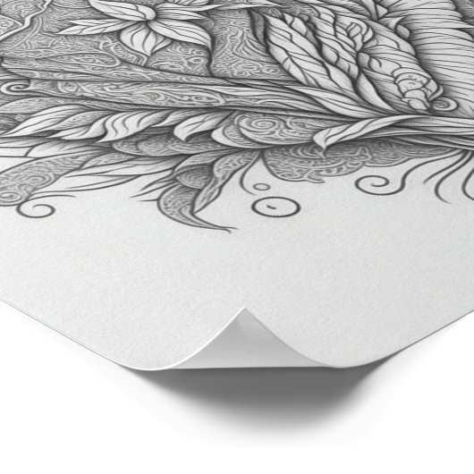 Uniek Poster voor hartkleuring (Hoek)