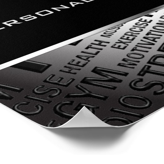 Uniek Poster voor persoonlijke trainers (Hoek)