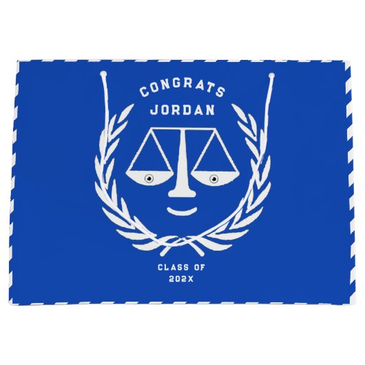 Uniek Recht School Afstuderen Groot Cadeauzakje (Voorkant)