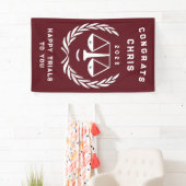 Uniek Recht School Afstuderen Spandoek (Insitu)