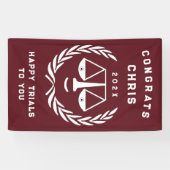 Uniek Recht School Afstuderen Spandoek (Horizontaal)