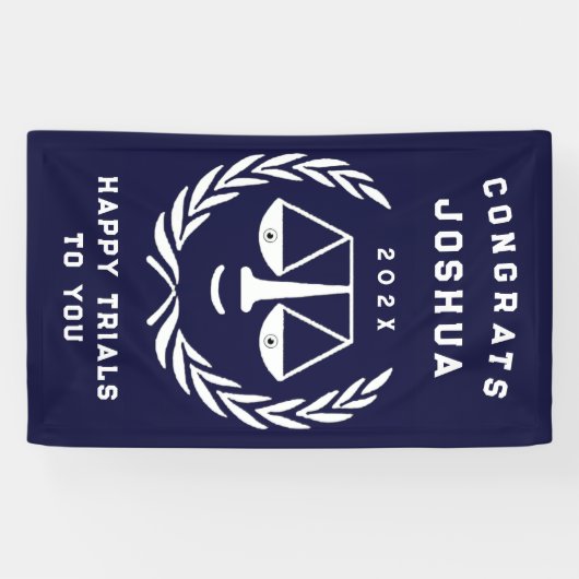 Uniek Recht School Afstuderen Spandoek (Horizontaal)