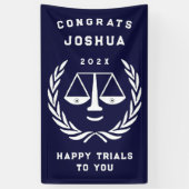 Uniek Recht School Afstuderen Spandoek (Verticaal)