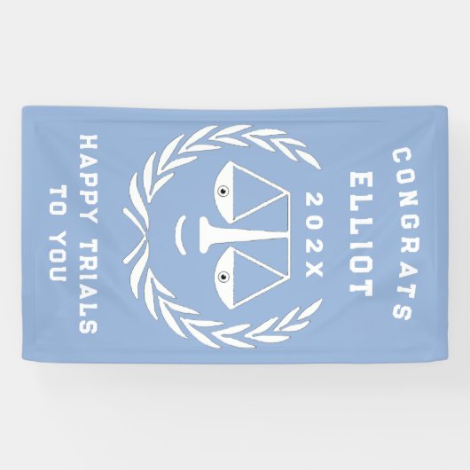 Uniek Recht School Afstuderen Spandoek (Horizontaal)