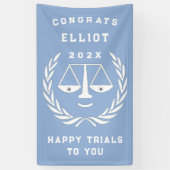 Uniek Recht School Afstuderen Spandoek (Verticaal)