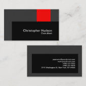 Uniek Red Black Grey Photography Visitekaartje (Voorkant / Achterkant)