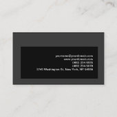 Uniek Red Black Grey Photography Visitekaartje (Achterkant)
