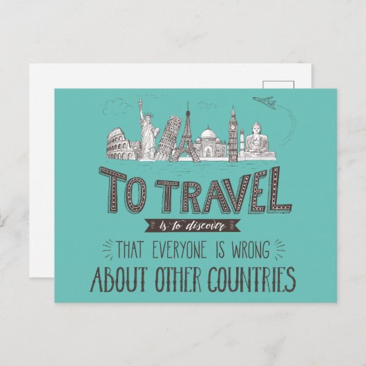Uniek Reis Briefkaart (Voorkant / Achterkant)
