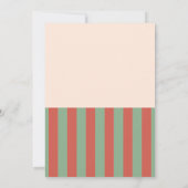 Uniek Retro  Carnaval Circus Baby shower Bedankkaart (Achterkant)