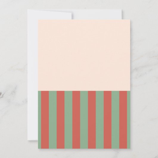 Uniek Retro Carnaval Circus Baby shower Bedankkaart (Achterkant)