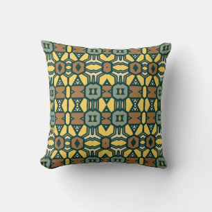 Uniek retro geometrisch patroon, naadloos kussen