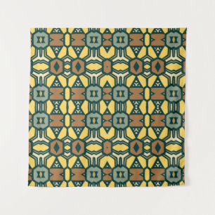 Uniek retro geometrisch patroon, naadloos wandkleed