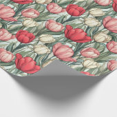 Uniek Retro Tulp Inpakpapier (Hoek)