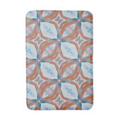 Uniek roest, Blauwgroen, lichtblauw & roze patroon Badmat (Voorkant Verticaal)