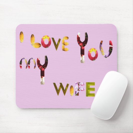 Uniek romantisch muispad voor uw vrouw muismat (Met muis)