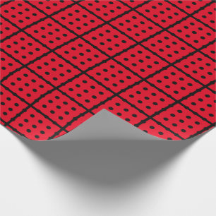 Uniek Rood Verpakkend Document Cadeaupapier