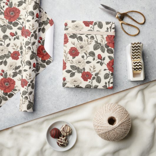 Uniek Roos Modern inpakpapier (Crafts)
