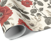 Uniek Roos Modern inpakpapier (Rol Hoek)