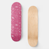 Uniek Roze Astrologie Design Skateboard (Voorkant)