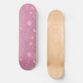 Uniek Roze Astrologie Design Skateboard (Voorkant)