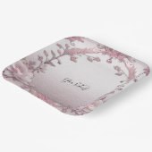 Uniek Roze Bloemen Papier Bord (Gebogen)