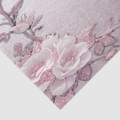 Uniek roze bloemen tissuepapier (Detail)