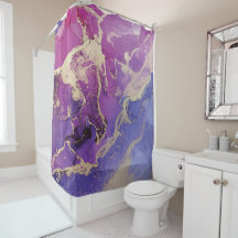 Uniek Roze Paarse Goud Abstract