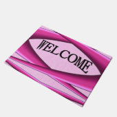 Uniek roze patroon deurmat (Schuin)