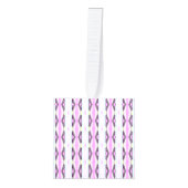 Uniek roze patroon kubus ornament (Voorkant)