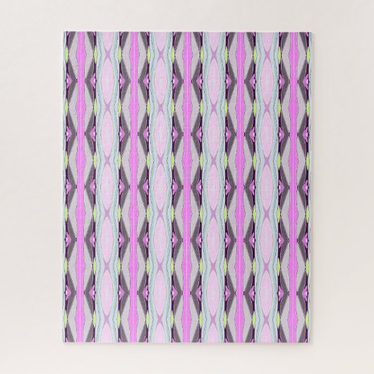 Uniek roze patroon legpuzzel (Verticaal)