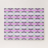 Uniek roze patroon legpuzzel (Horizontaal)