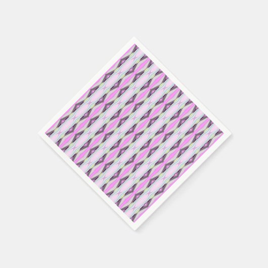 Uniek roze patroon servetten (Hoek)