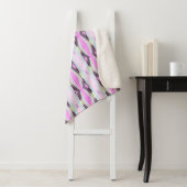 Uniek roze patroon sherpa deken (In situ)