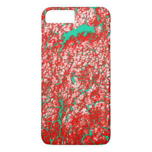 Uniek Roze rood groen Abstract patroon Case-Mate iPhone Case