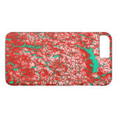 Uniek Roze rood groen Abstract patroon Case-Mate iPhone Case (Achterkant (Horizontaal))