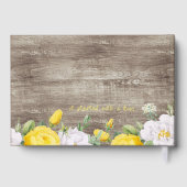 Uniek rustiek land Western Boho Gold Gastenboek (Achterkant)