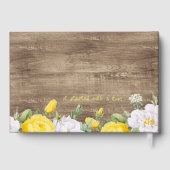 Uniek rustiek land Western Boho Gold Gastenboek (Achterkant)