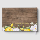 Uniek rustiek land Western Boho Gold Gastenboek (Achterkant)