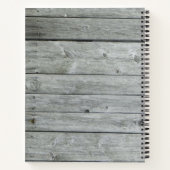 Uniek rustiek landelijk trouwboek voor bruiloften notitieboek (Achterkant)