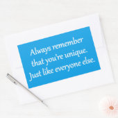 Uniek - Sarcastische Zen-zin Rechthoekige Sticker (Envelop)