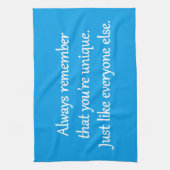 Uniek - Sarcastische Zen-zin Theedoek (Verticaal)