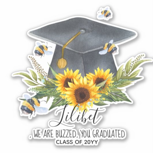 Uniek SAVE THE BEES Persoonlijk Sticker (Voorkant)