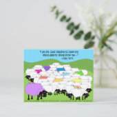 Uniek Schaap Goede Herder Inspirerend Briefkaart (Staand voorkant)