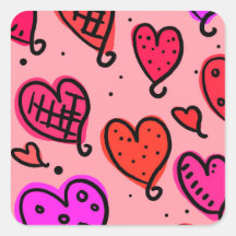 Uniek Schattige hartpatroon