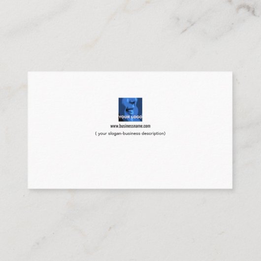 Uniek scherp, groot artistiek Icon PR-Visitekaartj Visitekaartje (Achterkant)