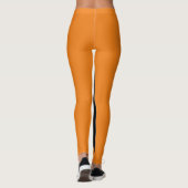Uniek Sinaasappel & Zwart Leggings (Achterkant)